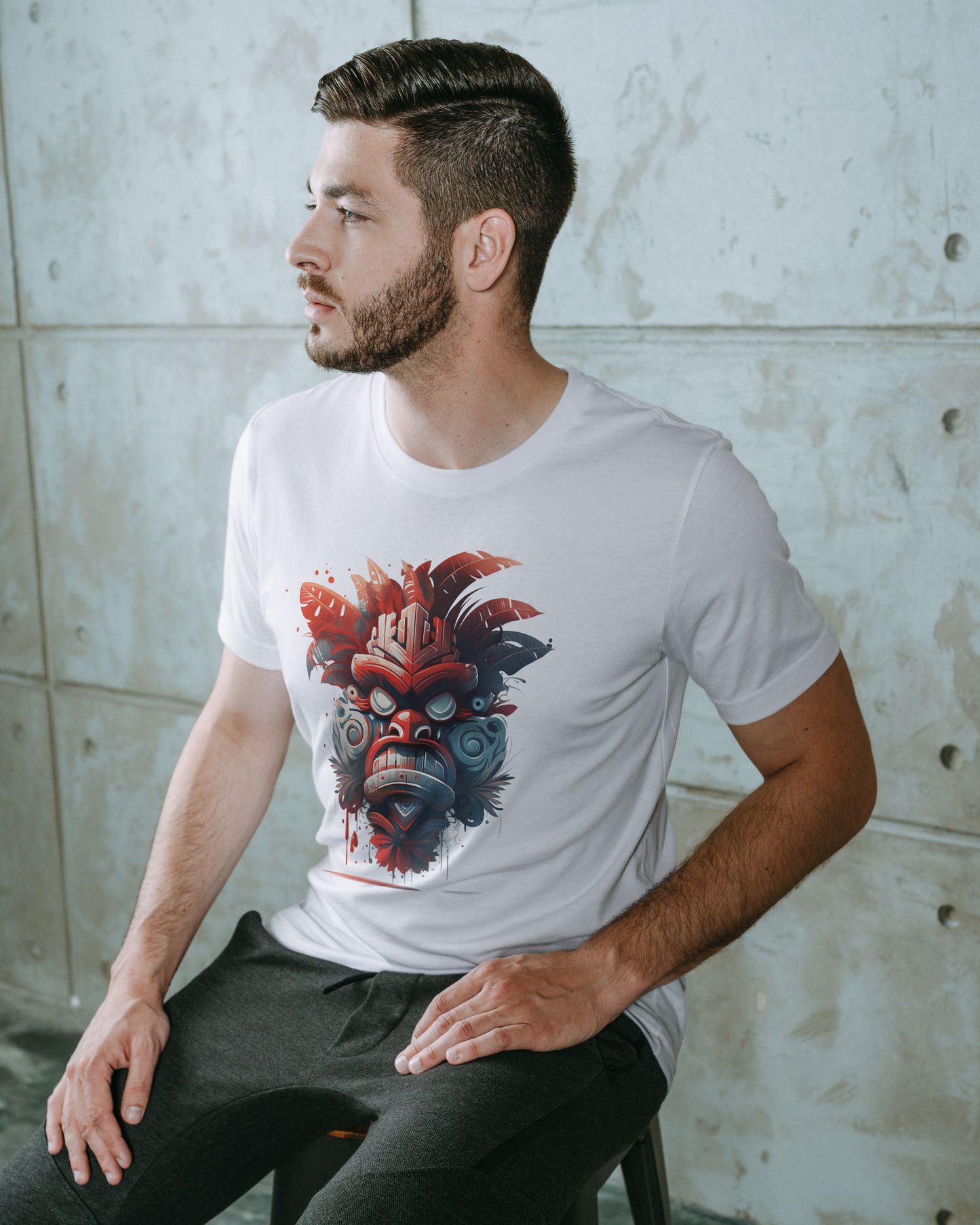 Unisex t-shirt Tribal Tiki