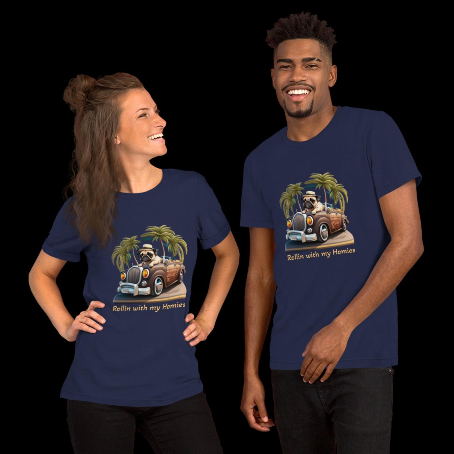 Unisex t-shirt Rollin with my Homies
