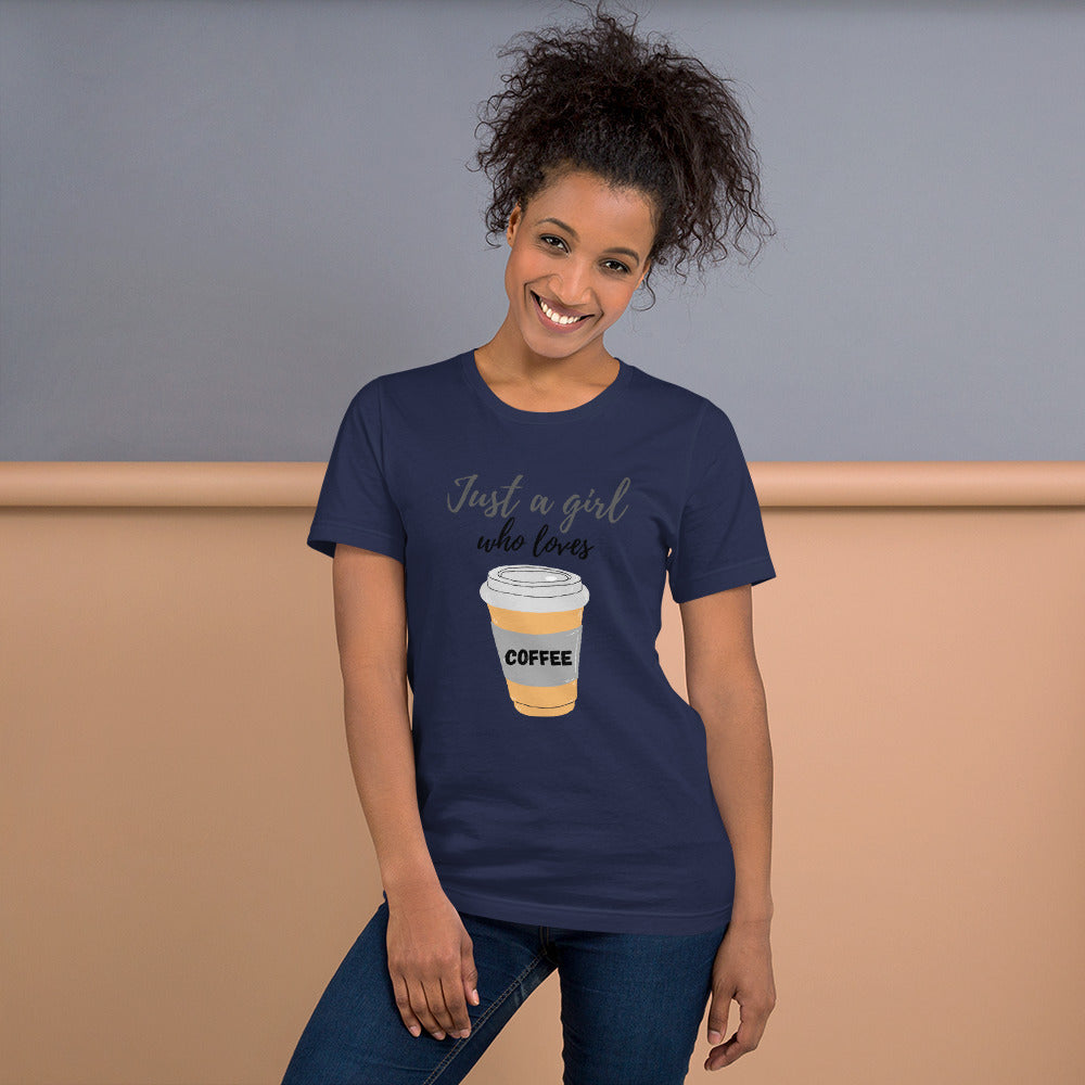 Unisex t-shirt Girl Loves Coffee
