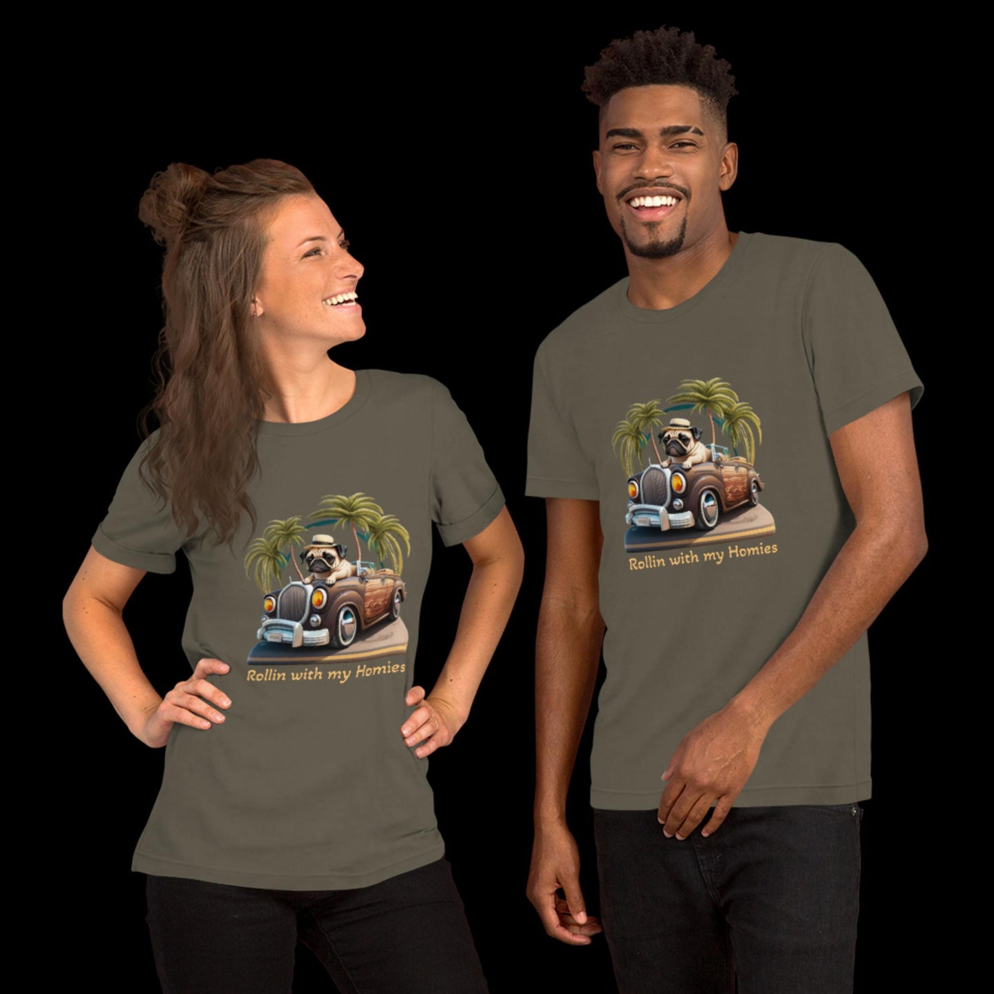 Unisex t-shirt Rollin with my Homies