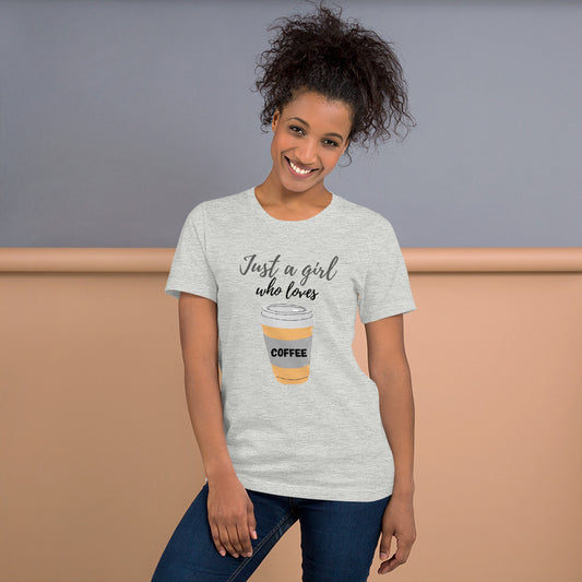 Unisex t-shirt Girl Loves Coffee
